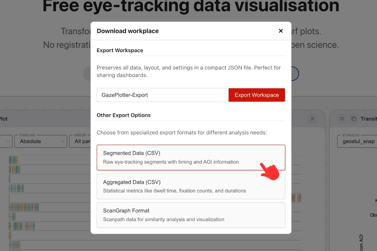 Segmented Data CSV after removing initialization rows.